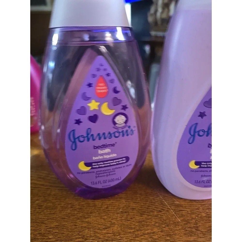 (3) Lot NEW Johnson & Johnson‎ Baby Calming Shampoo & Bedtime Lotion 13.6